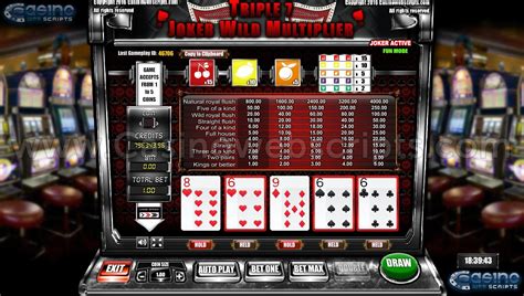 free video poker slots with triple multiplier